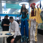 Purim celebration inside the mall in Jerusalem