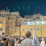 A gathering at the Western Wall
